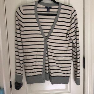 cute trendy striped cardigan